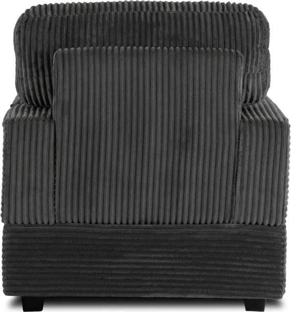 Fotel Wypoczynkowy Sofa NEO Szary Sztruksowy Nowoczesny