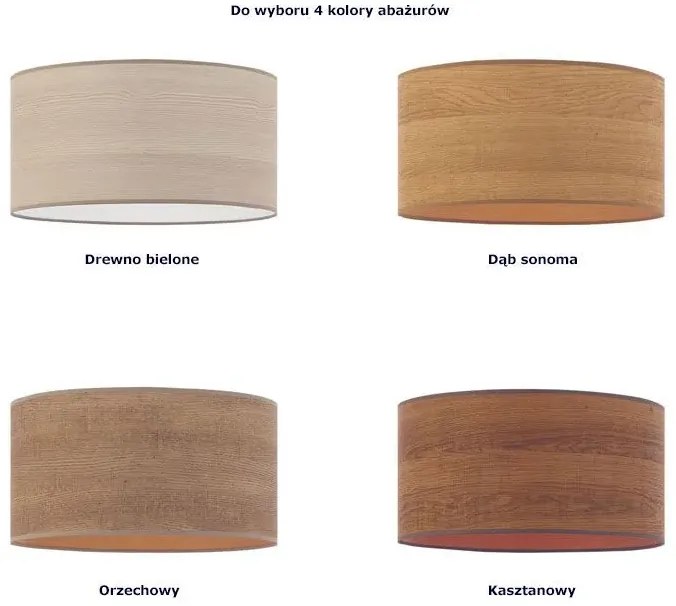 Lampa wisząca z fornirowym abażurem 80 cm - R8-Z91