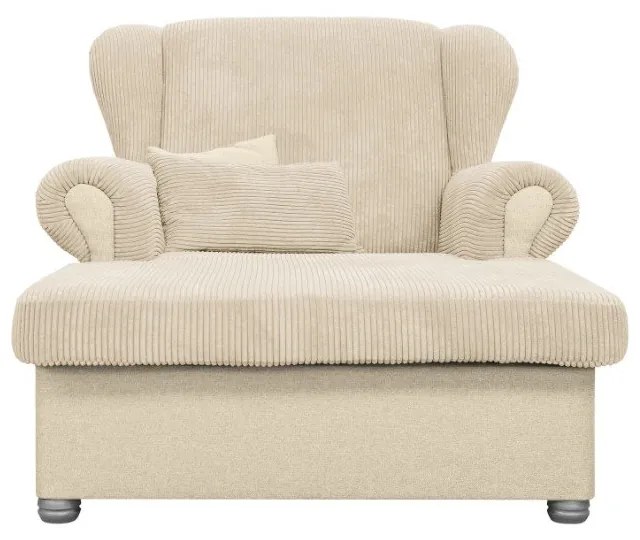 Beżowy sztruksowy szezlong Lord – Ropez