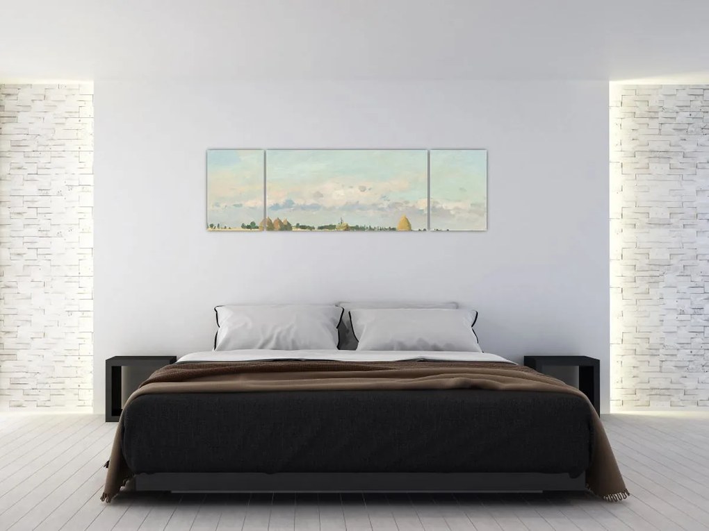 Obraz - Camille Pissarro, Landscape, Ile de France, reprodukcje (170x50 cm)