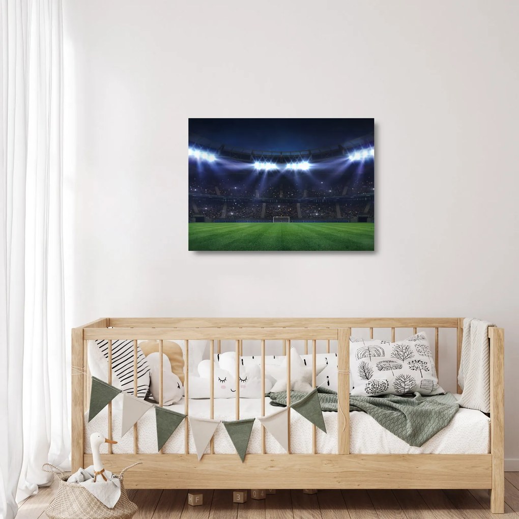 Obraz na szkle - Stadion piłkarski (70x50 cm)
