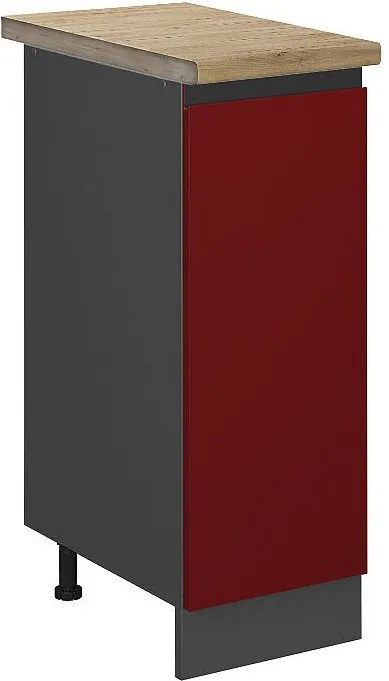 Szafka apteczna czerwony 30x60x81.6 r-line