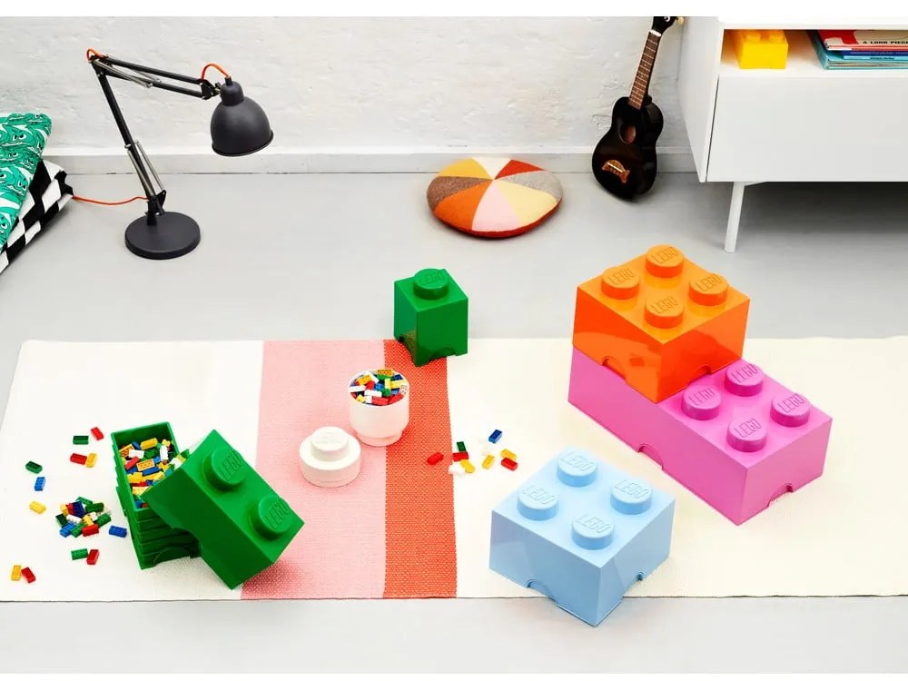 Pomarańczowy pojemnik kwadratowy LEGO®