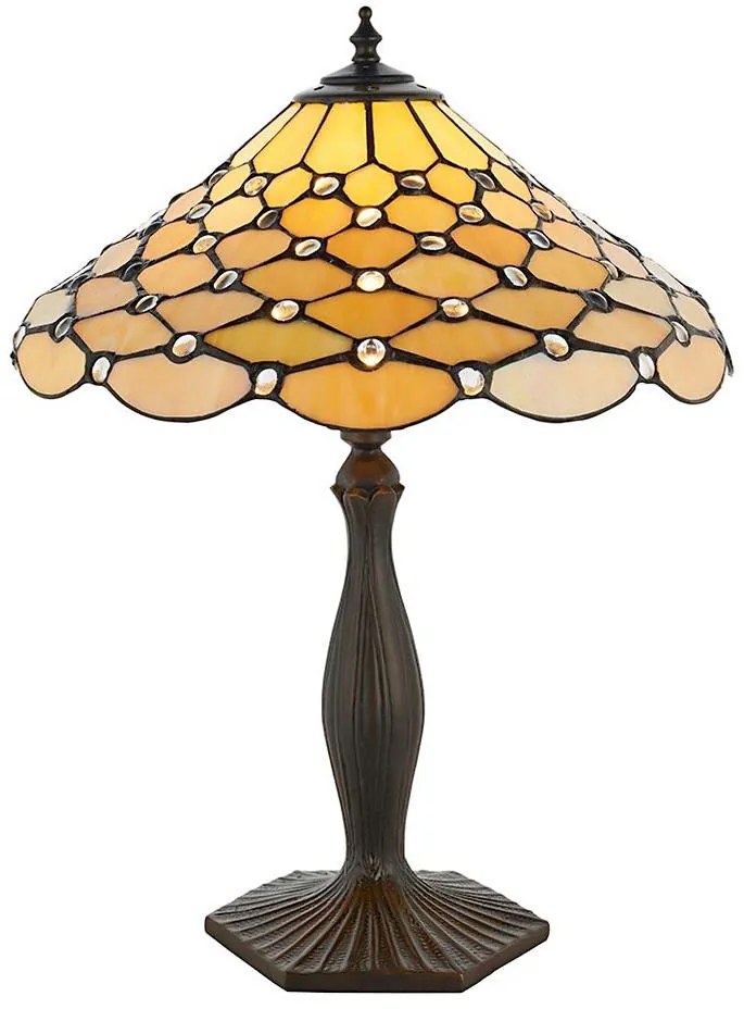 Endon 64301 - Lampa stołowa Tiffany PEARL 1xE27/60W/230V Ø 37 cm