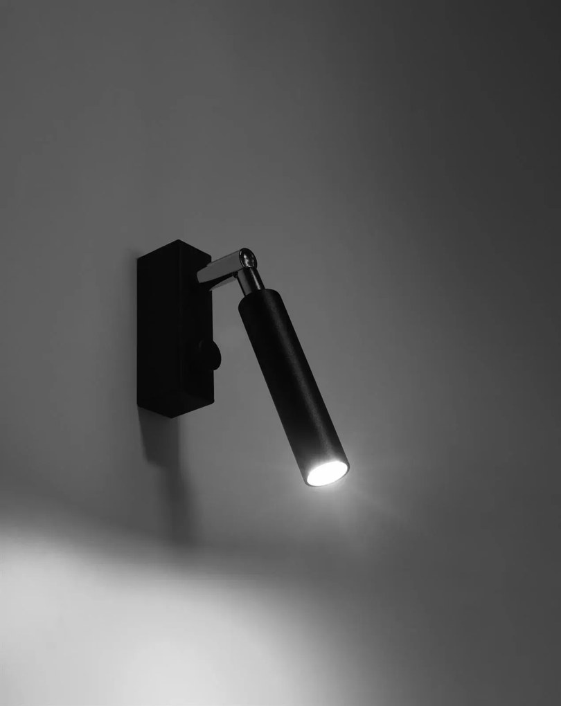 Kinkiet EYETECH 1 czarny SOLLUX LIGHTING