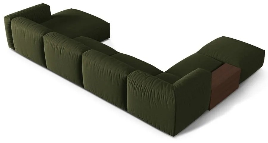 Zielony narożnik modułowy (lewostronny/w kształcie litery U) Martina – Micadoni Home