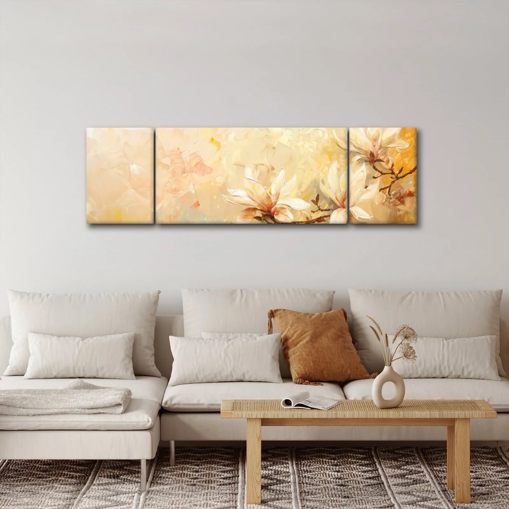 Obraz - Kwiaty (170x50 cm)