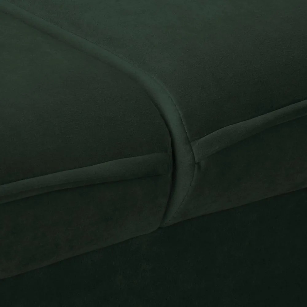 Ciemnozielona aksamitna sofa 138 cm Juli – Ropez