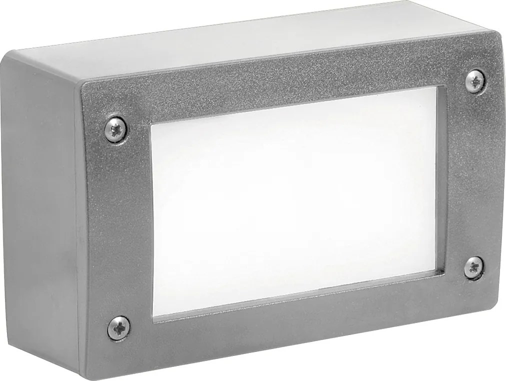 DEVON do wbudowania na zewn?trz nowoczesny i uniwersalny styl - d?. 20 cm - prostok?tny - Gx53 LED T2 3W - ?ywica - Kselect - ip66 - ?ywica i szary