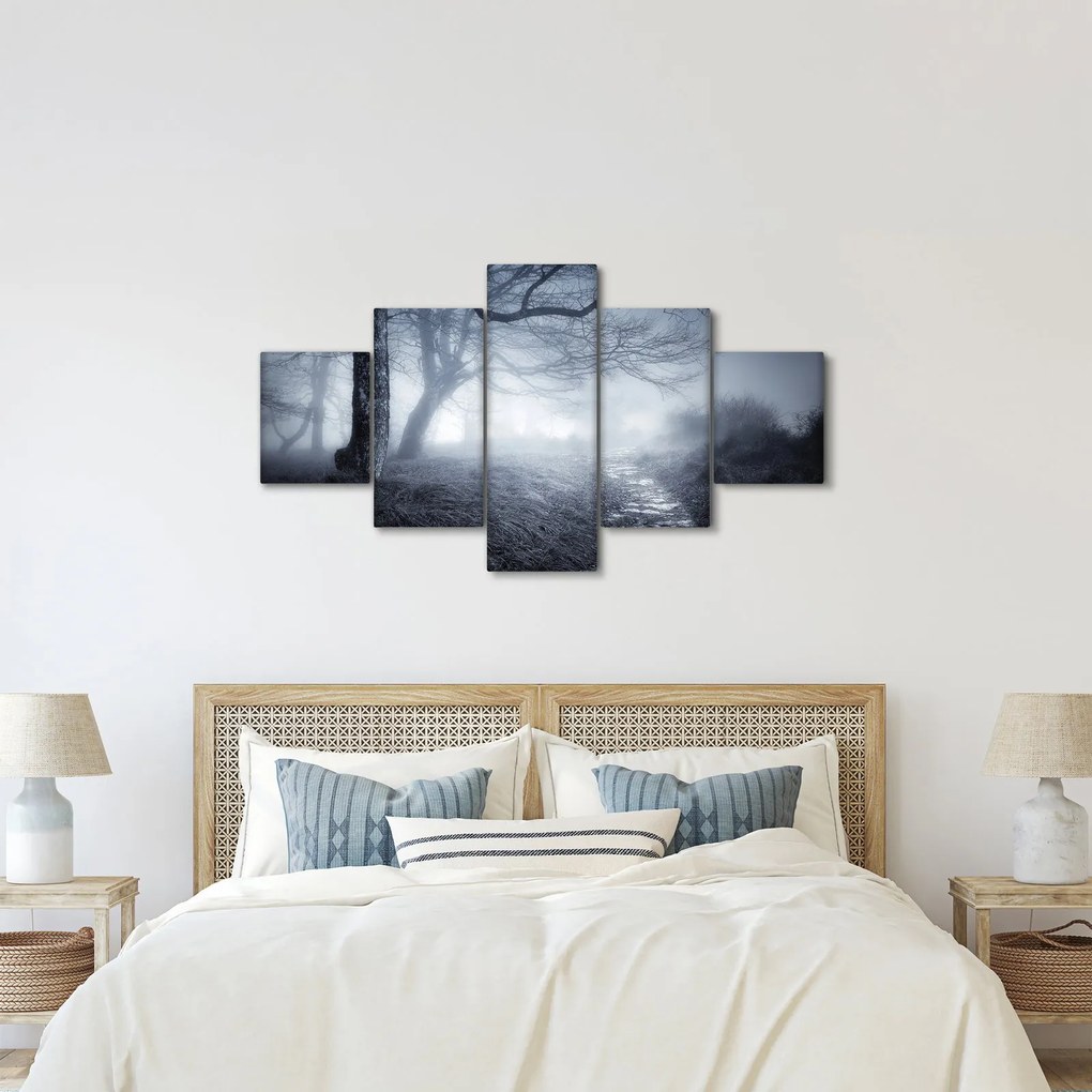 Obraz- Droga we mgle (125x70 cm)