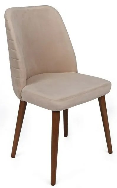 Zestaw krzeseł do jadalni Tutku Cream and Walnut, 2 szt.