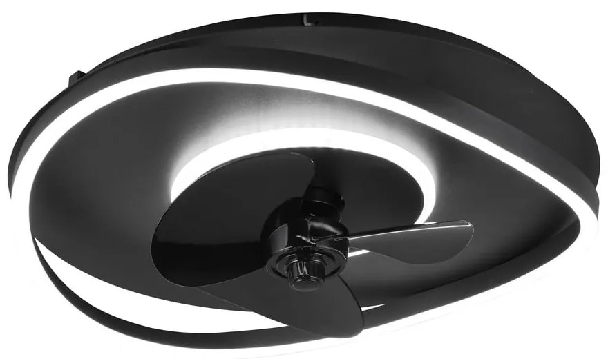 Lampa sufitowa LED w kolorze matowej czerni Sortland – Trio