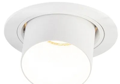 Nowoczesny wpuszczany reflektor okrągły biały regulowany - Installa