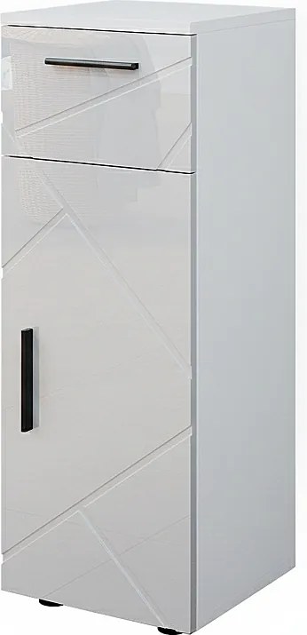 Szafka Midi biały wysoki połysk 30x30x81 irma