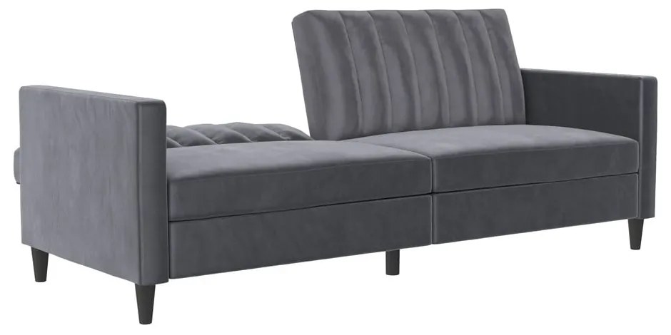Szara aksamitna sofa 207 cm Celine – Støraa