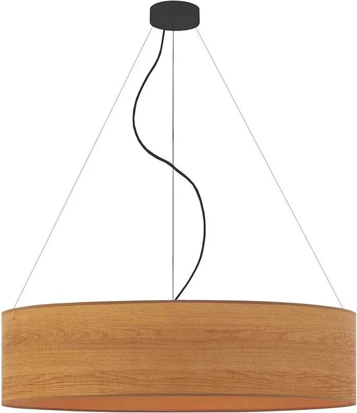 Lampa wisząca z fornirowym abażurem 80 cm - R8-Z91