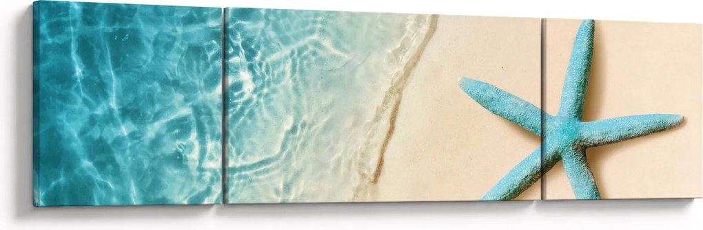 Obraz - Rozgwiazda na plaży (170x50 cm)