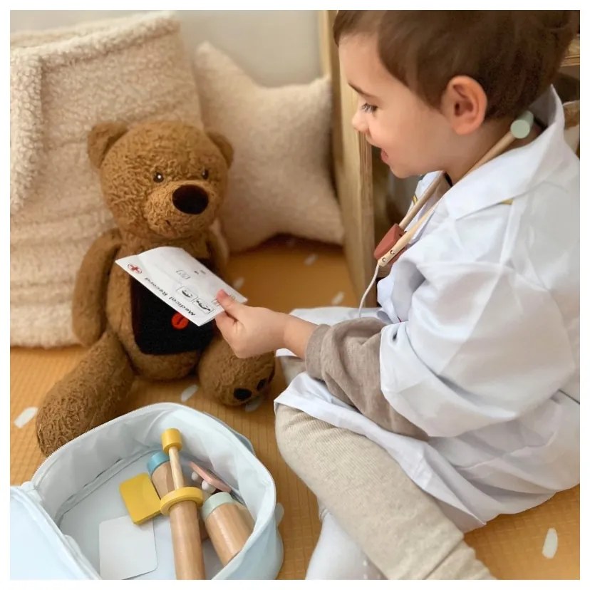 Tooky toy drewniany zestaw małego lekarza doktora w walizce z akcesoriami