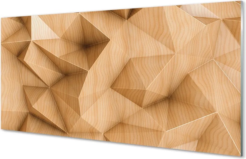 Panel nad Blat Kuchenny Mozaika z Drewnianych Brył