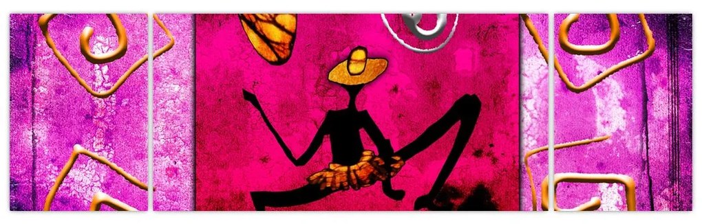 Obraz historycznego muralu (170x50 cm)
