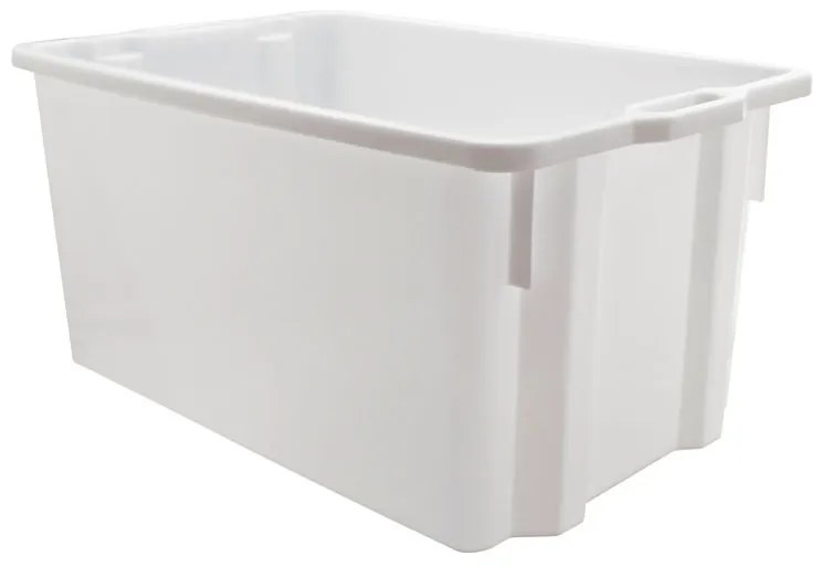 Skrzynka biała sztaplowalno-gniazdowa, 720 x 470 x 360 mm