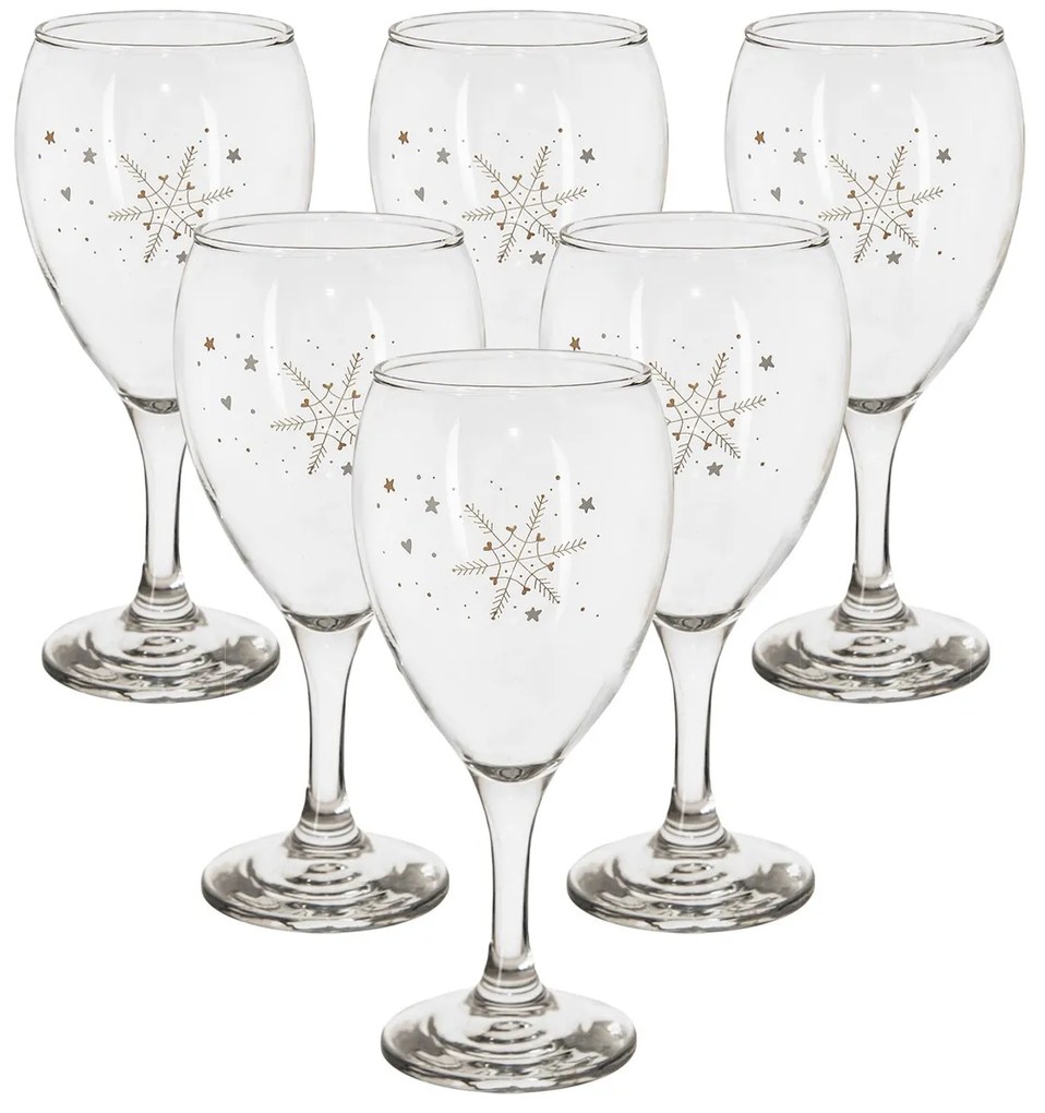 Orion Komplet kieliszków do wina Płatek śniegu 0,35 l, 6 szt.