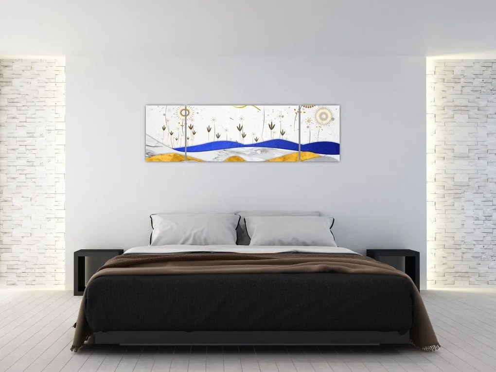 Obraz - Złote Góry (170x50 cm)