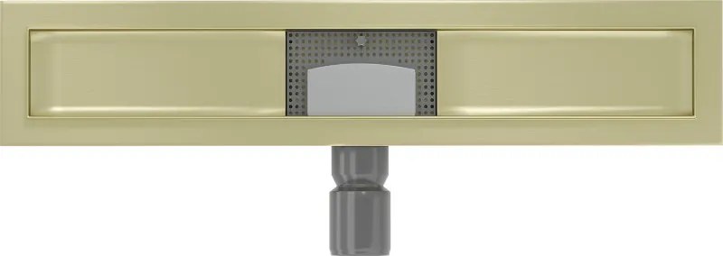 Mexen Flat korpus do odpływu liniowego 60 cm, złoty szczotkowany - 1A15060