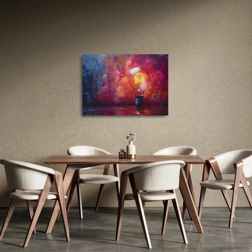 Obraz na szkle - Pomysł (70x50 cm)