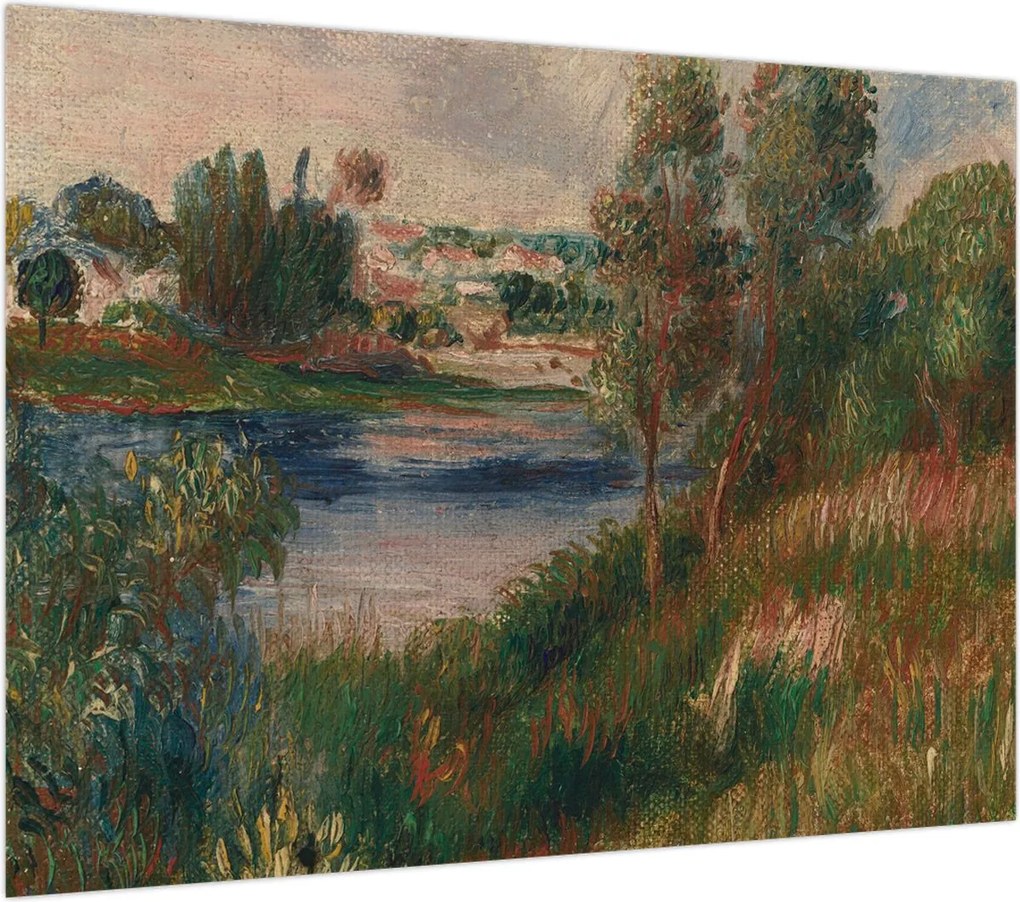 Obraz - Auguste Renoir, Landscape at Vetheuil, reprodukcje (70x50 cm)