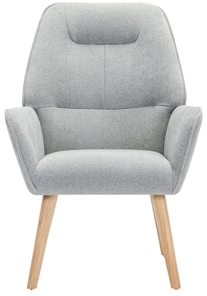 Fotel tapicerowany szary - OSIMO