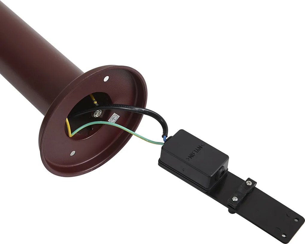 Nowoczesna lampa zewnętrzna ciemnoczerwona 80 cm IP44 - Gleam