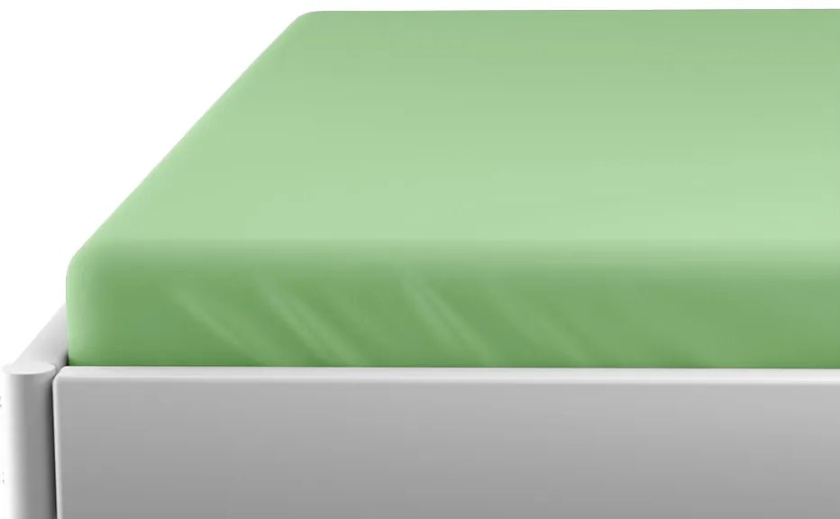 PrzytulneMieszkanie.pl Prześcieradło nieprzemakalne JERSEY 70x140 cm zielone