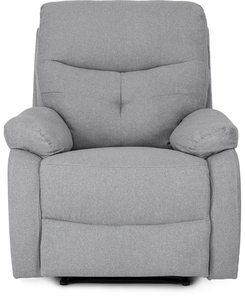 Fotel Masujący INTER 2 Rozkładany z Podnóżkiem Szary Nowoczesny