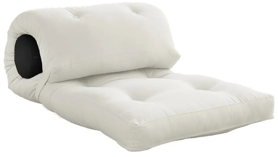 Białoszary materac futon 70x200 cm Wrap Natural/Dark Grey – Karup Design