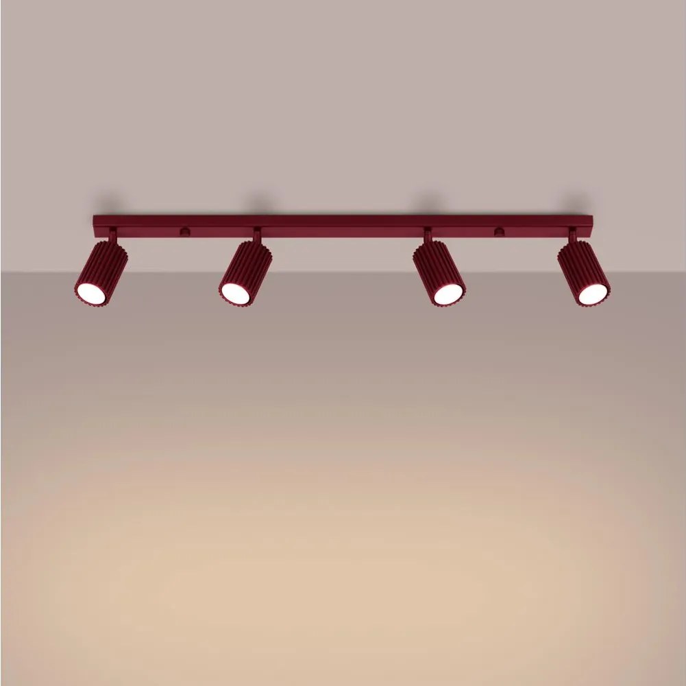 Brilagi - LED oprawa punktowa CRESTO 4xGU10/10W/230V burgundowa