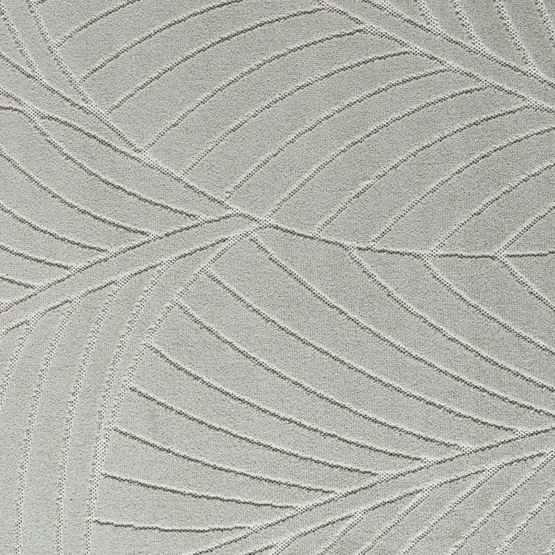 Dywan uniwersalny Nova 3D Motyw Roślinny oliwkowy koło 160 cm x 160 cm