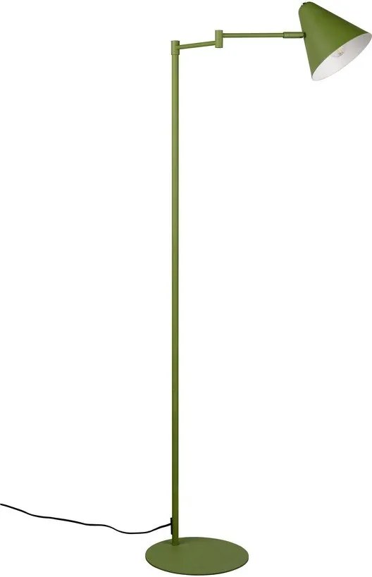 Zielona lampa stojąca z elastyczną konstrukcją (wysokość 126,5 cm) Cosima – Trio