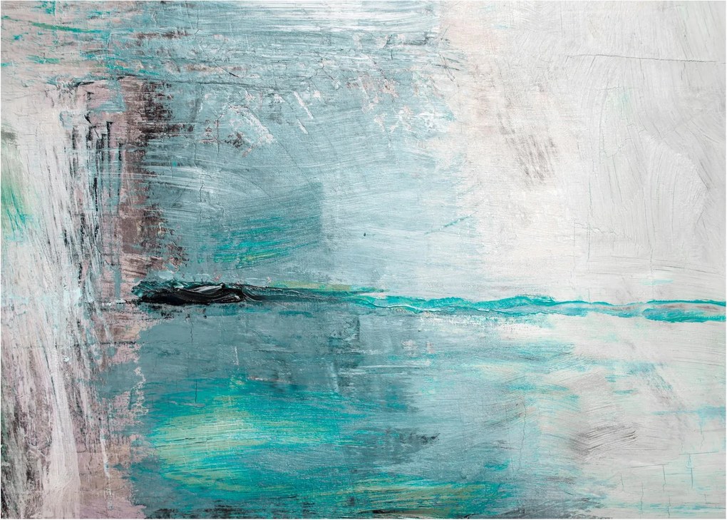 Obraz na szkle - Abstrakcyjny obraz olejny (70x50 cm)