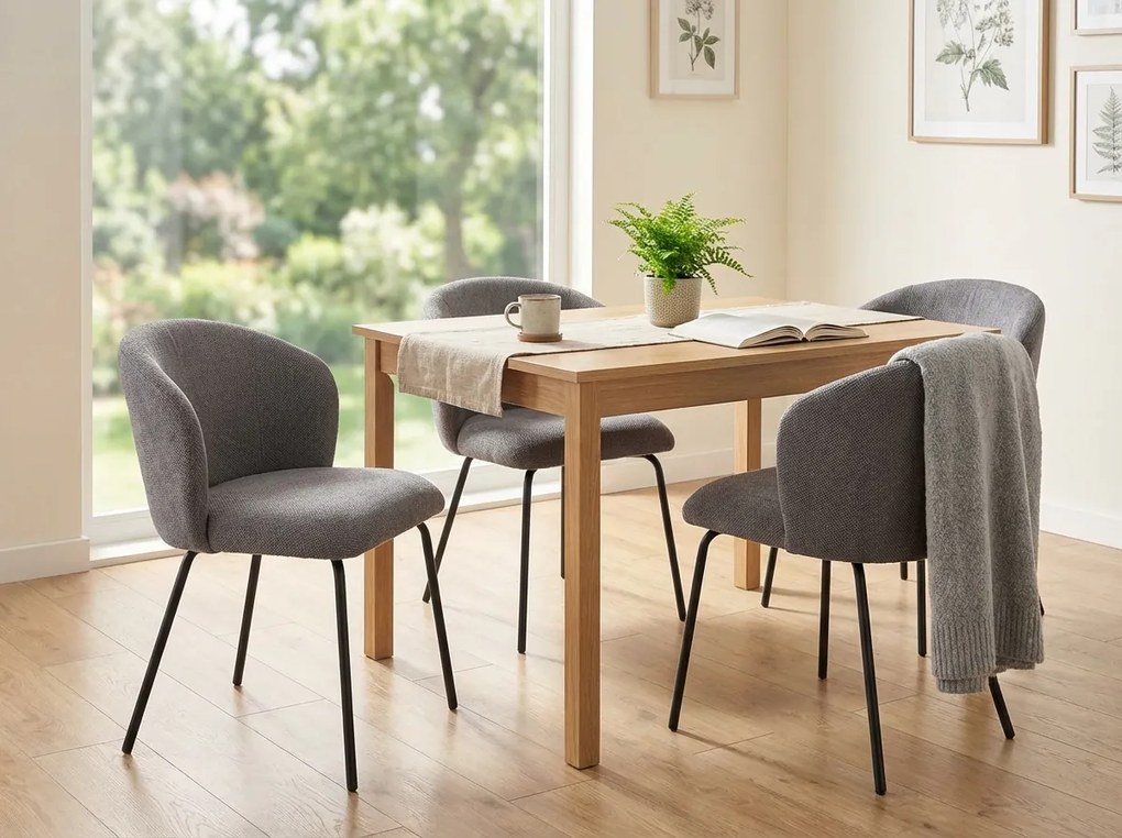 Krzesło do jadalni KEVIN VARDO szare