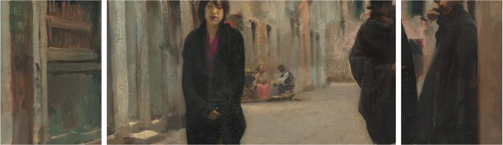 Obraz - John Singer Sargent, Street in Venice, reprodukcje (170x50 cm)