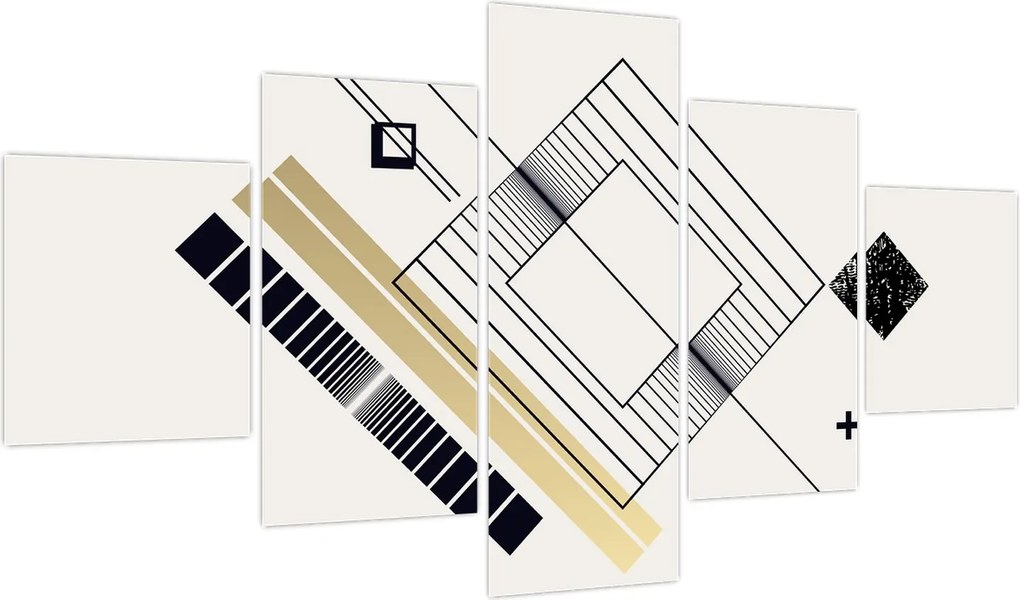 Obraz - Kształty geometryczne N⁰6 (125x70 cm)