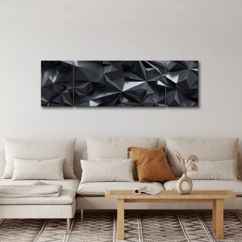 Obraz - Abstrakcja geometryczna (170x50 cm)