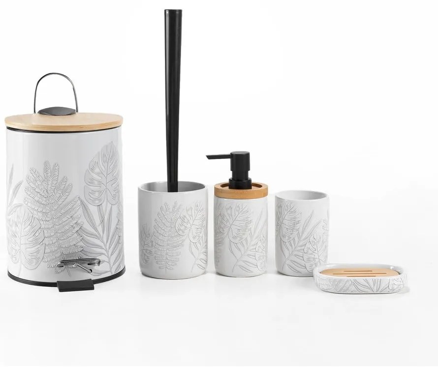 Biały ceramiczny kubek na szczoteczki do zębów Amber – douceur d'intérieur