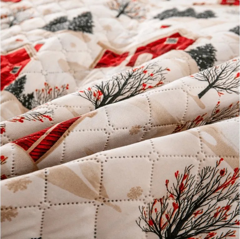 Narzuta na łóżko FARM HOUSE, kremowa Rozmiar: 220 x 240 cm
