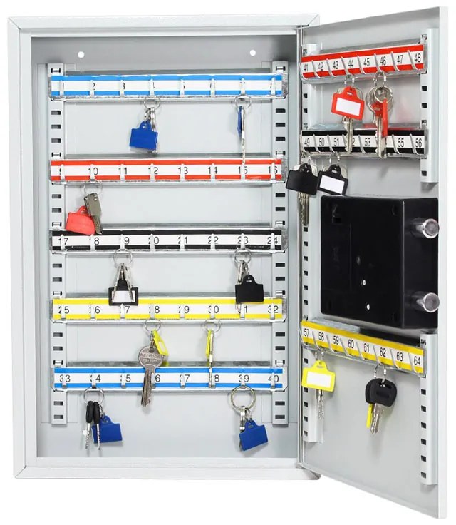 Skrzynka na klucze z zamkiem elektronicznym S-64 EL, na 64 kluczy