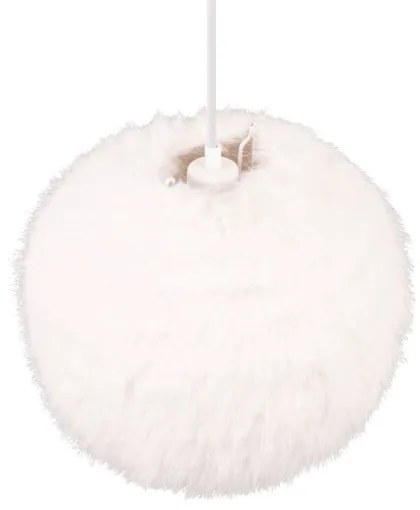 Kremowa lampa wisząca ø 35 cm Furry – Trio