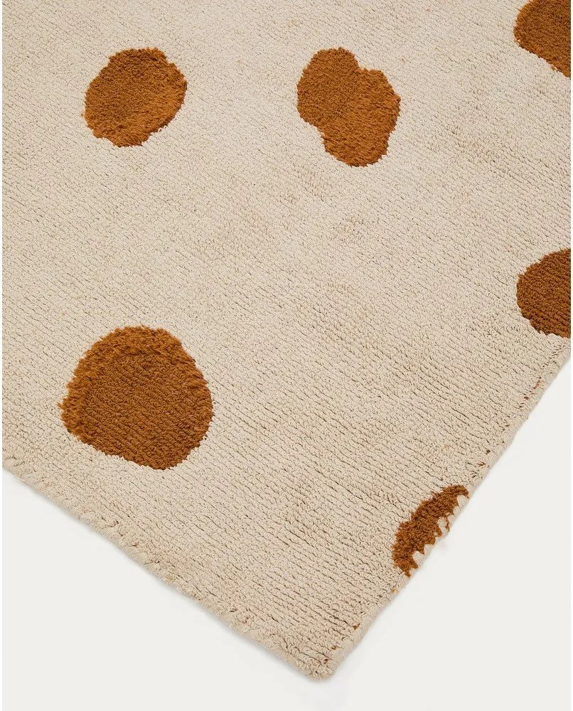 Kremowy bawełniany dywan dziecięcy odpowiedni do prania/tkany ręcznie 90x150 cm Tandani – Kave Home