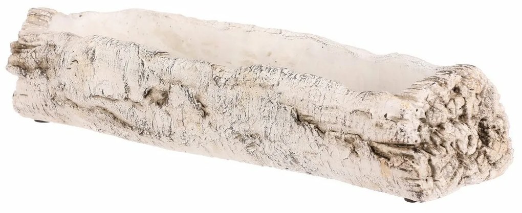 Osłonka na kwiaty - skrzynka, imitacja brzozy, 39 x 14 x 8 cm, 39 cm