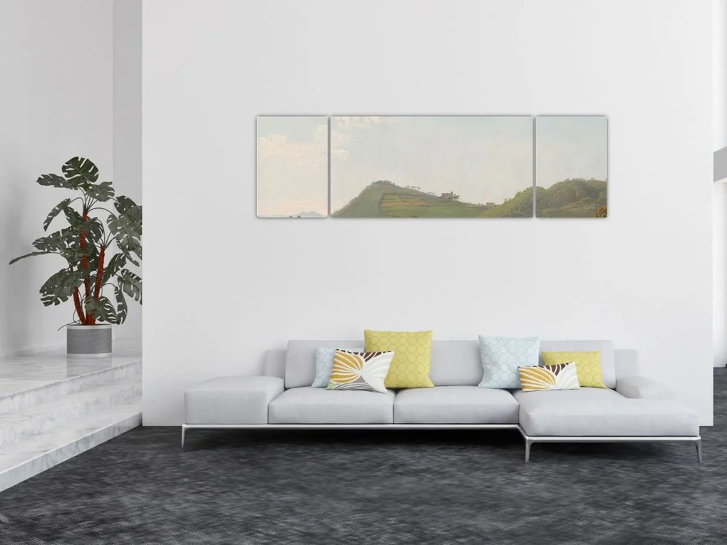 Obraz - Simon Denis,  View Near Naples, reprodukcje (170x50 cm)